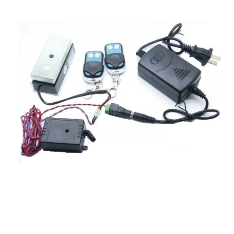Magnetic Lock For Cabinets Promotion-Shop For Promotional Magnetic 100lbs 12V/24V mini door magnetic lock+315MHz remote controller for magnetic lock cabinet lock drawer for access control system - Magnetic Lock For Cabinets Promotion-Shop For Promotional Magnetic