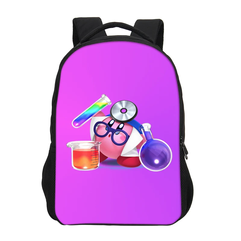 Модные Кирби Школьный Рюкзак Мода 3D печати Кирби Bookbag милые дети плеча школьная сумка рюкзак Casul девушка - Цвет: 8