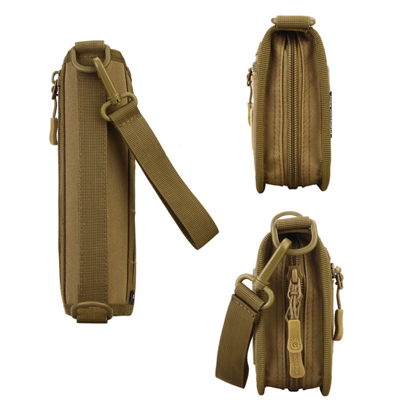 1000D нейлоновая уличная тактическая сумка для рук, 6 дюймов, Военный Спортивный кошелек для мобильного телефона, сумка для повседневного использования, для охоты, кемпинга, путешествий, сумка на запястье