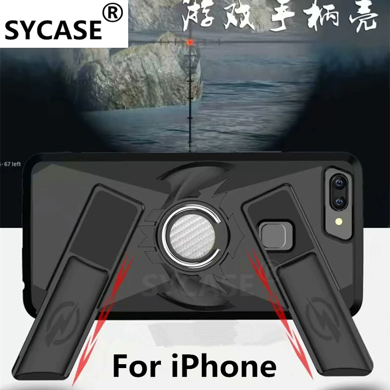SYCASE New Game controller Anti-fall mobile case For iPhone X 6 6S Plus 7 8 Multi-function Bracket Magnetic protection |