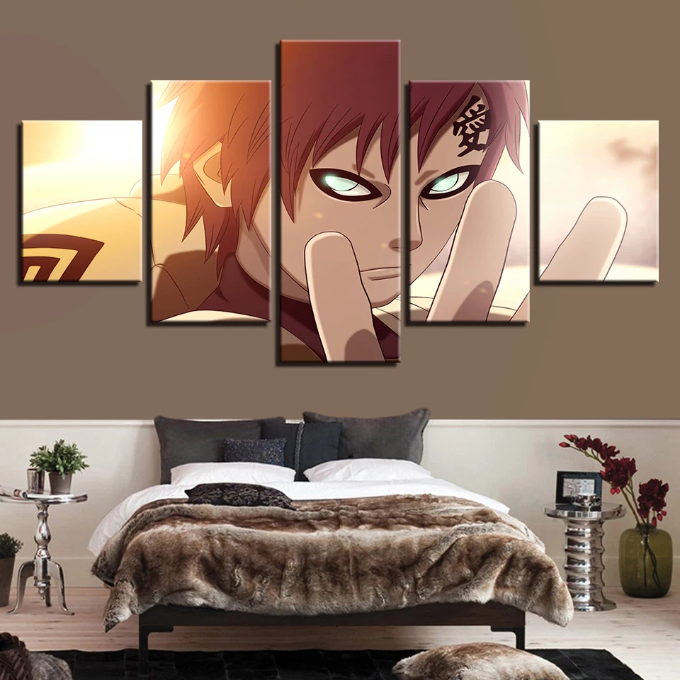 Waliicorners Modern Painting Pictures Decoration Cuadros Canvas Modular 5 Panel Naruto Character Art Framework Wall Poster For Living Room 5 HTB19LUcelCw3KVjSZFlq6AJkFXaJ