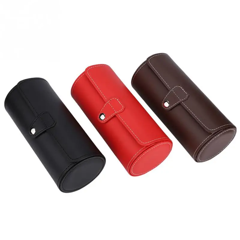 Portable Travel Watch Box Case Roll 2 Slot Watch Organizer Storage Travel Pouch Ring Earrings Jewelry Storage Box horloge box