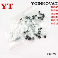 60 шт. 78L05 78L06 78L08 78L09 78L12 78L15 6 значения каждый 10 шт. транзистор посылка смешанный набор