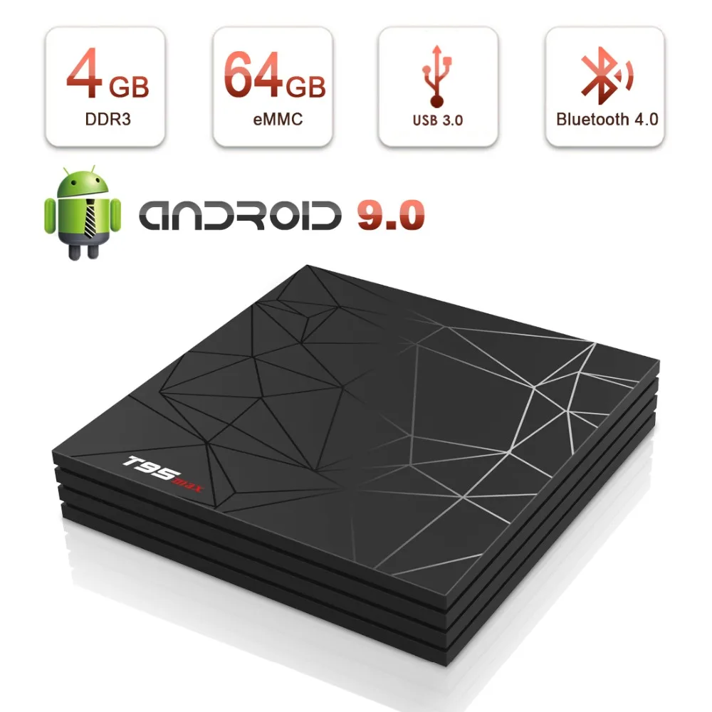 

Android 9.0 TV Box 4GB 32GB 64GB T95 Max Smart TV BOX Allwinner H6 Quad Core 6K HDR 2.4GHz Wifi Google Player T95MAX Set Top Box