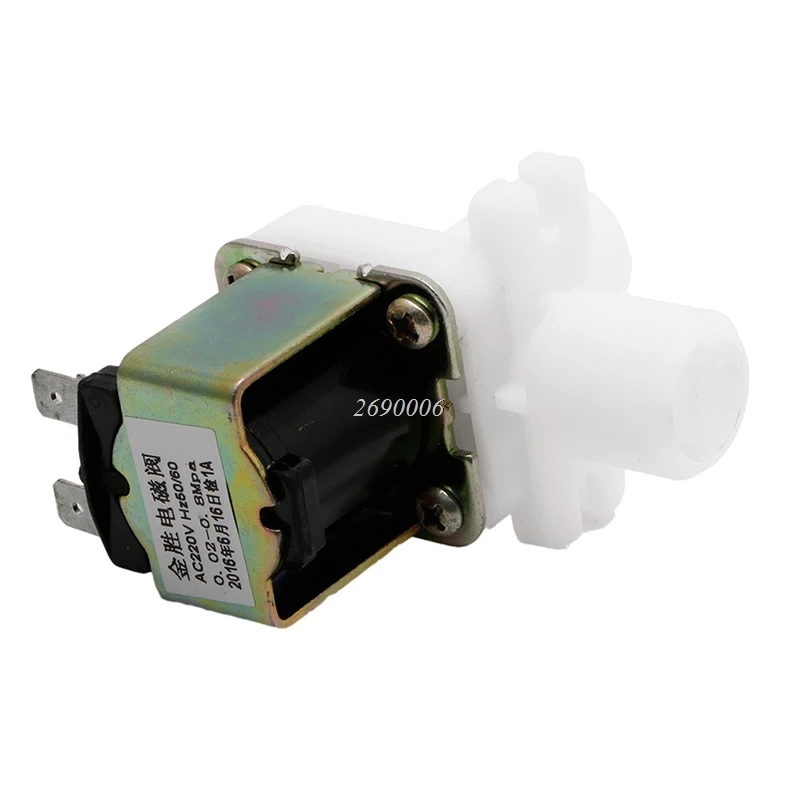 

AC Electric 220V Solenoid Valve Magnetic N/C Water Air Inlet Flow 1/2" Switch