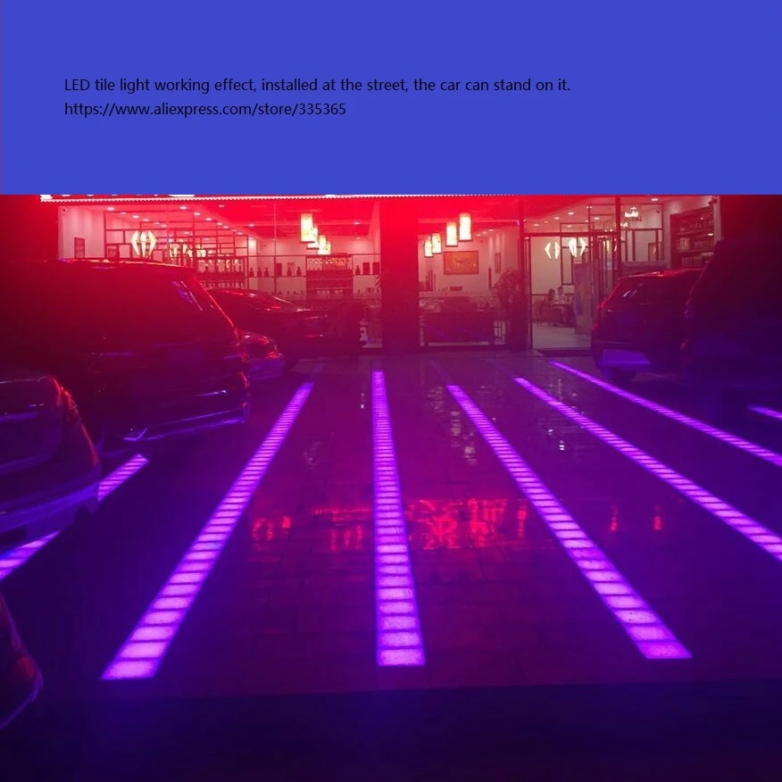 50x50 см водонепроницаемый RGB LED подземный свет СИД напольный светильник закаленное