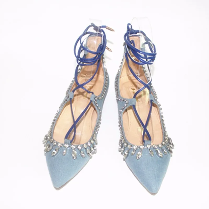 

Hot selling women shoes spring and autumn first choice comfortable flat not tired T-tied and pointed toe design for women
