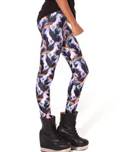 New Women Slim Hip Leggings Pants Sexy Rainbow Horse Fitness Yoga Trousers Elastic Digital Print Girl Lady Breathable Tights