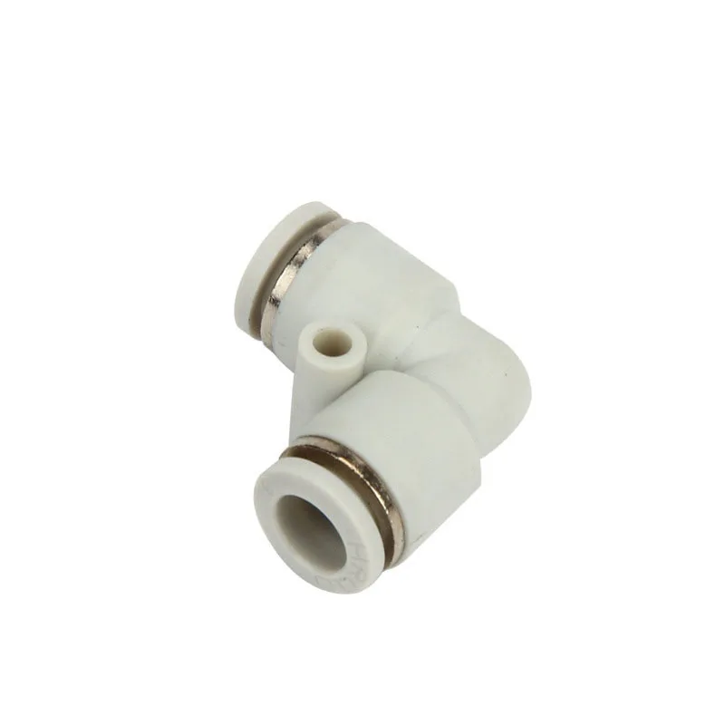 

Free shipping High quality pneumatic joint white series L type two way PV4/6/8/10/12/16