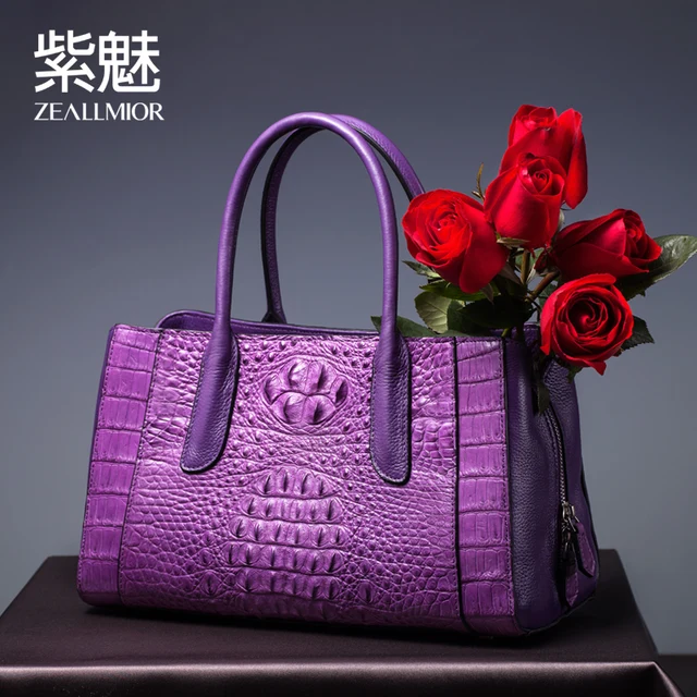 Ziomee New Las Customized Crocodile Genuine Leather Handmade Tote Ziomee New Las Customized Crocodile Genuine Leather Handmade Tote Hand Bag Fashion Luxury Brand Alligator Handbags