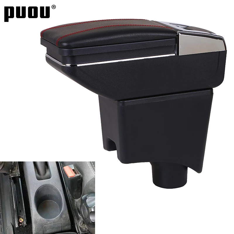 

Armrest box For Nissan Almera Dual Layer Rotatable Central Store Content box with Cup holder ashtray USB Interface Car accessori