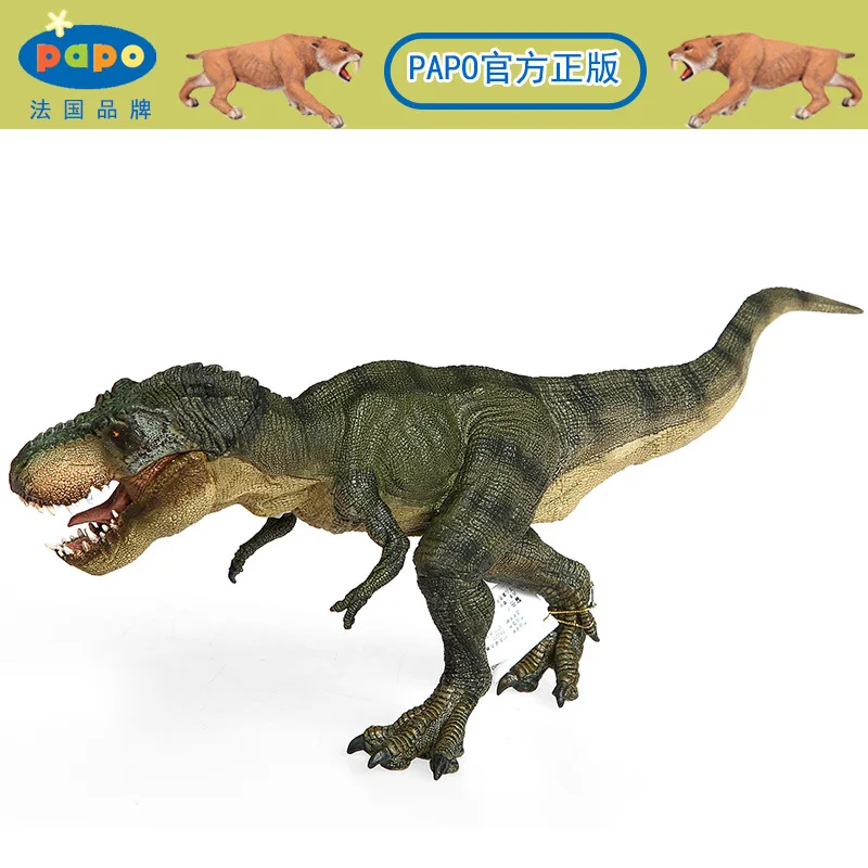 Papo Green Running T Rex динозавр модель музейная коллекция Юрского периода мир древних