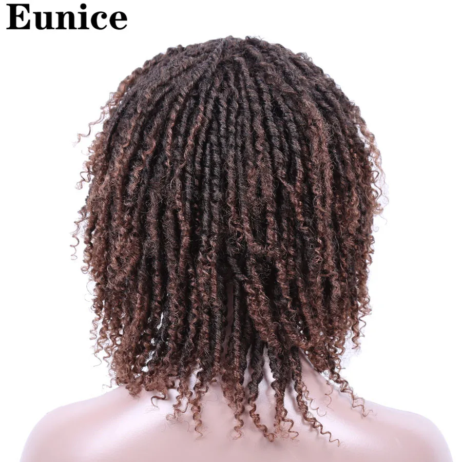 Короткие синтетические парики для женщин Eunice Hair 14 дюймов мягкие дреды парик из