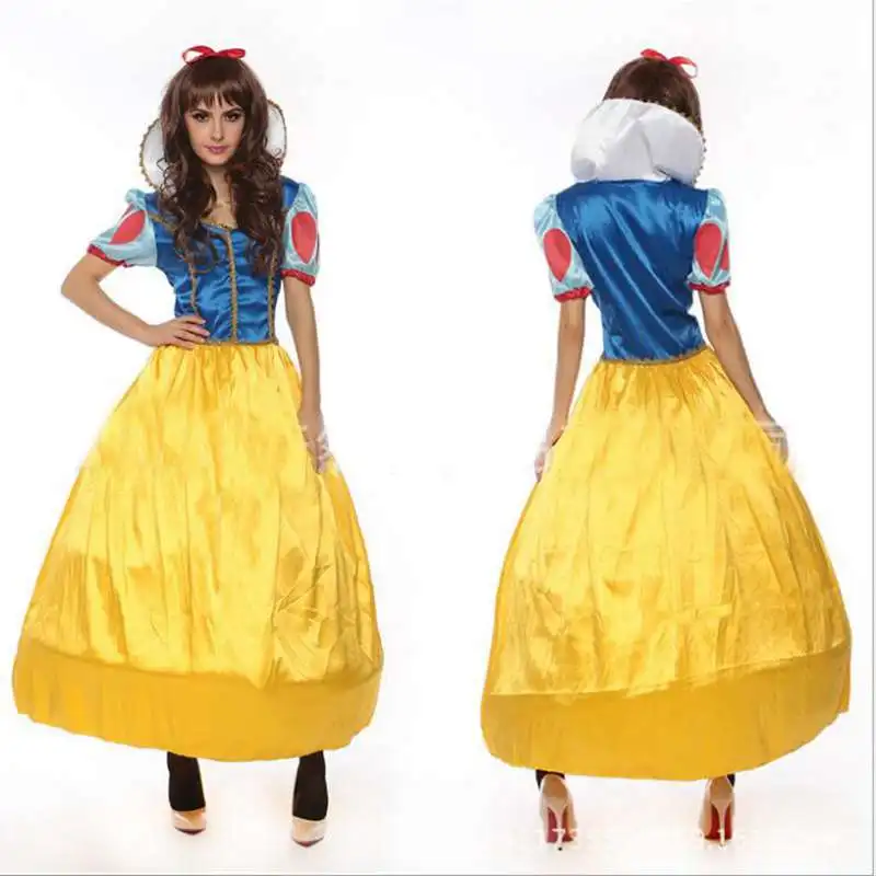 Halloween Party Dress Snow White Cosplay Role Playing Stage Costumes To