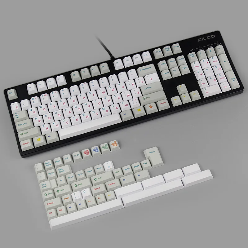 153 клавиш pbt keycap dye subbed 2u 1,75 u shift iso ключи для cherry mx механическая клавиатура полный набор русский keycap