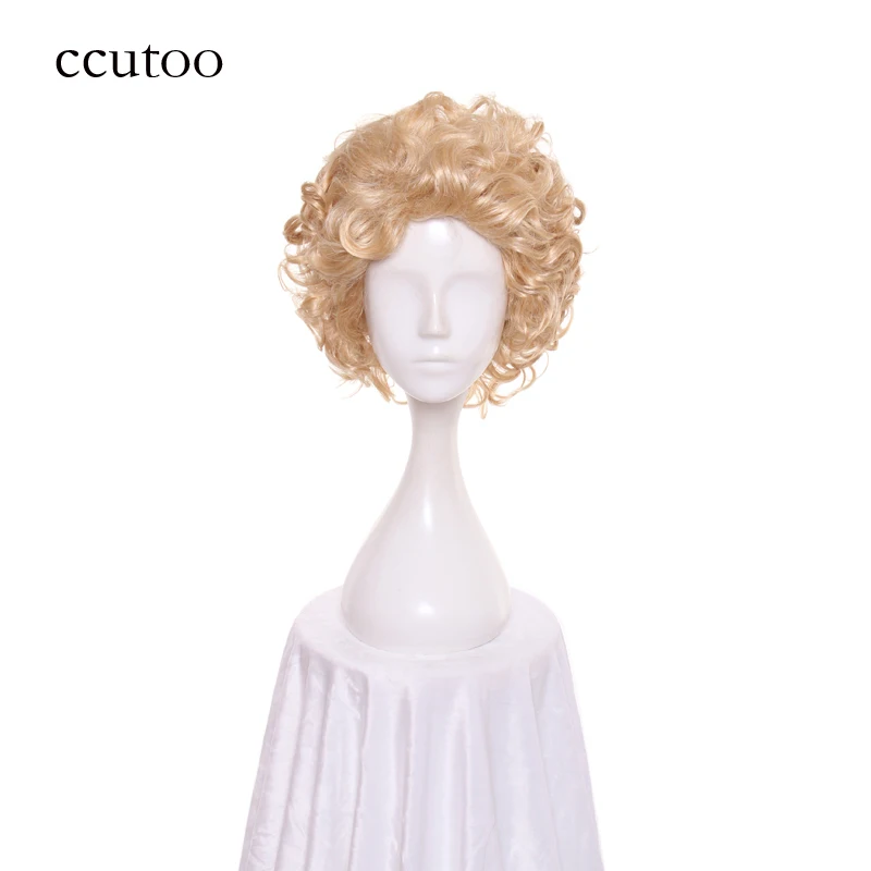 

ccutoo Dila Meng Europe and New Halloween Marie Antoinette Queen Short Culy Synthetic Hair Cosplay Wig Heat Resistance Fiber