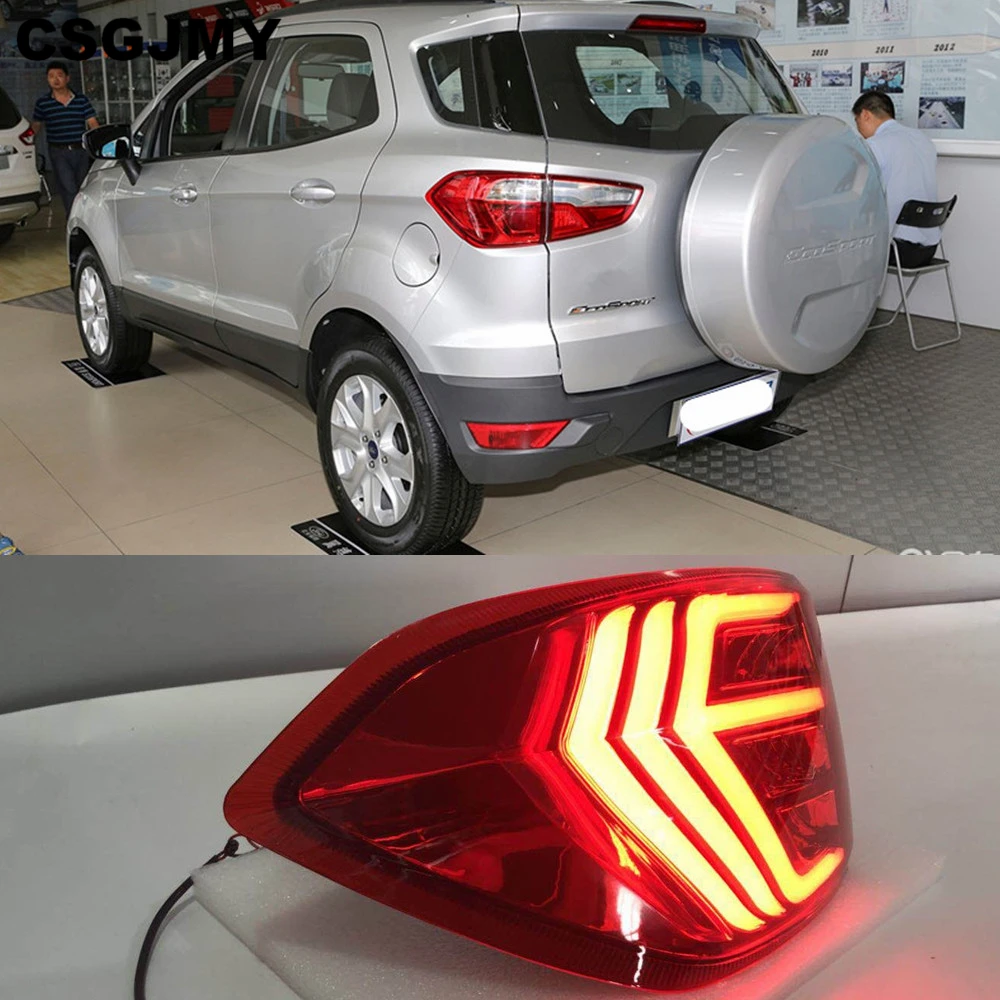 2 шт. светодиодный задний светильник для Ford Ecosport 2013- Автомобильный светодиодный задний бампер светильник светодиодный тормозной светильник авто лампа декоративная лампа