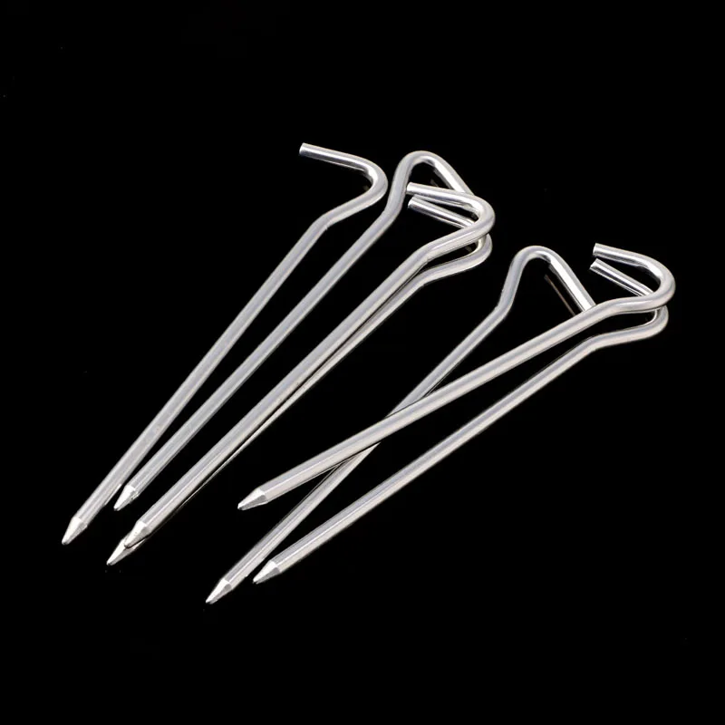 Tent Pegs Camping Tent Accessories 8/12pcs Outdoor Picnic Camping Fishing Canopy Tent Pegs Stakes Nails Ground Pin