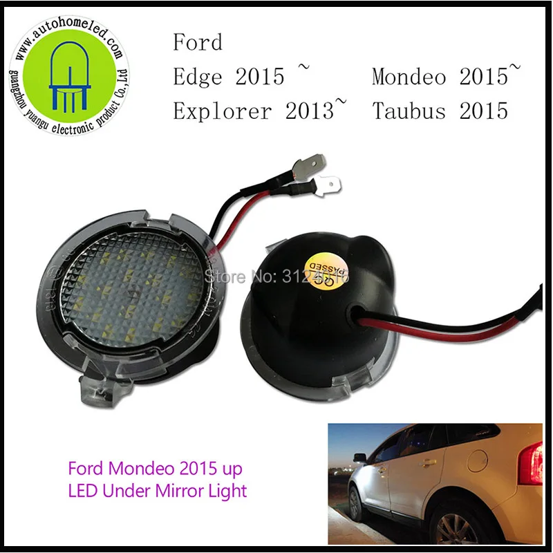 dahosun LED Under Side View Mirror Puddle Lights for Ford Edge Explorer