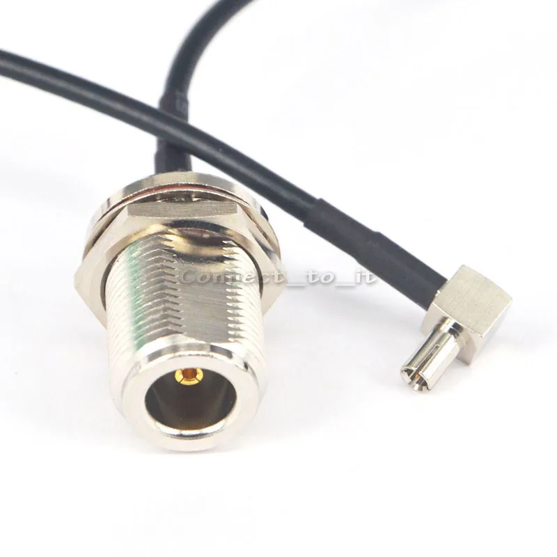 

N Female to TS9 male Rightangle Bulkhead O-ring Connector RF Coax Adapter Extension Cable 20CM RG174
