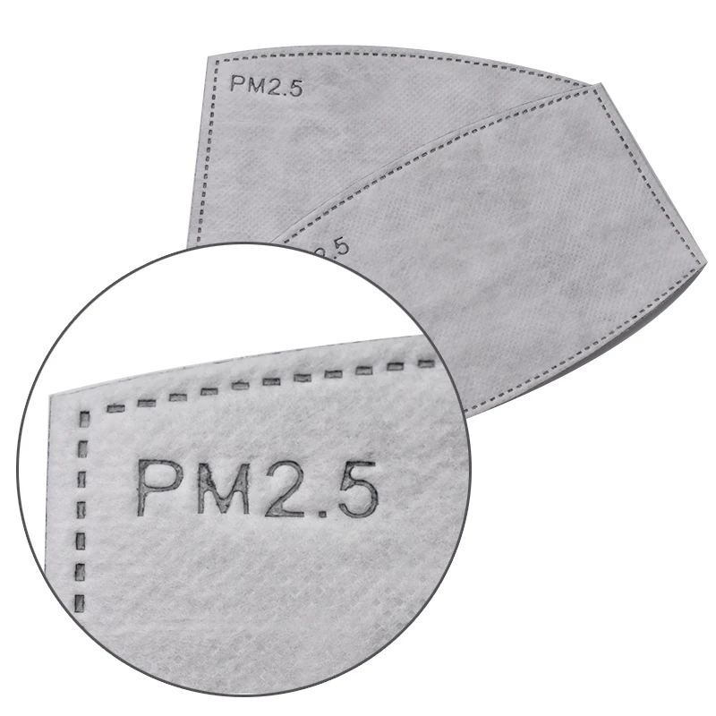 20 шт. PM2.5 фильтр с активированным углем Сменные пылезащитные маски бумага вставка