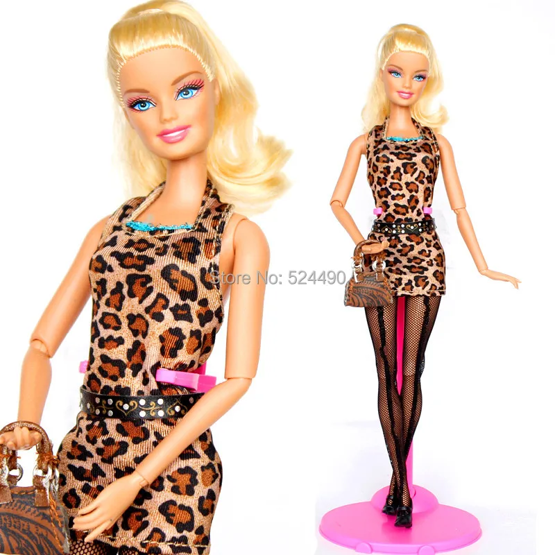 barbie leopard print dress