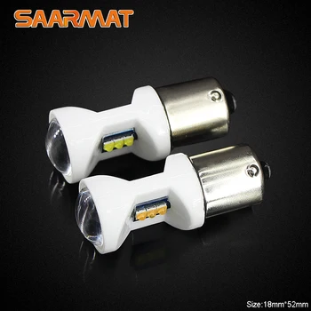 

2 Piece Taillight Yellow BAU15S 1156 PY21W P21W BA15S bulb 7440 T20 Ceramic LED Car Turn Signal Lights Lamp amber 3000k 12V