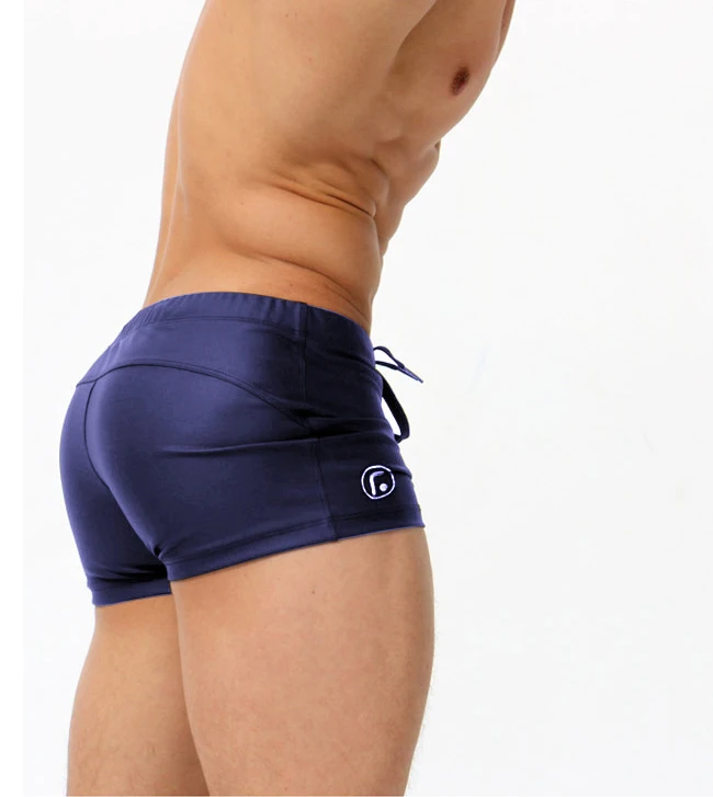 Boxer shorts swim trunks swim shorts GANYANR Brand Sexy Men Swimwear Brazilian Classic Cut Swimsuits Swimming Briefs Gay Swim Boxers Swimming Trunks Surf Boardshorts