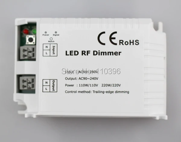 3 светодио дный ключа rf Led dimmer 220 В в светодио дный лампы со шлейфом дистанционного реле давления диммер ac 90-240 В в 1 канал расстояние