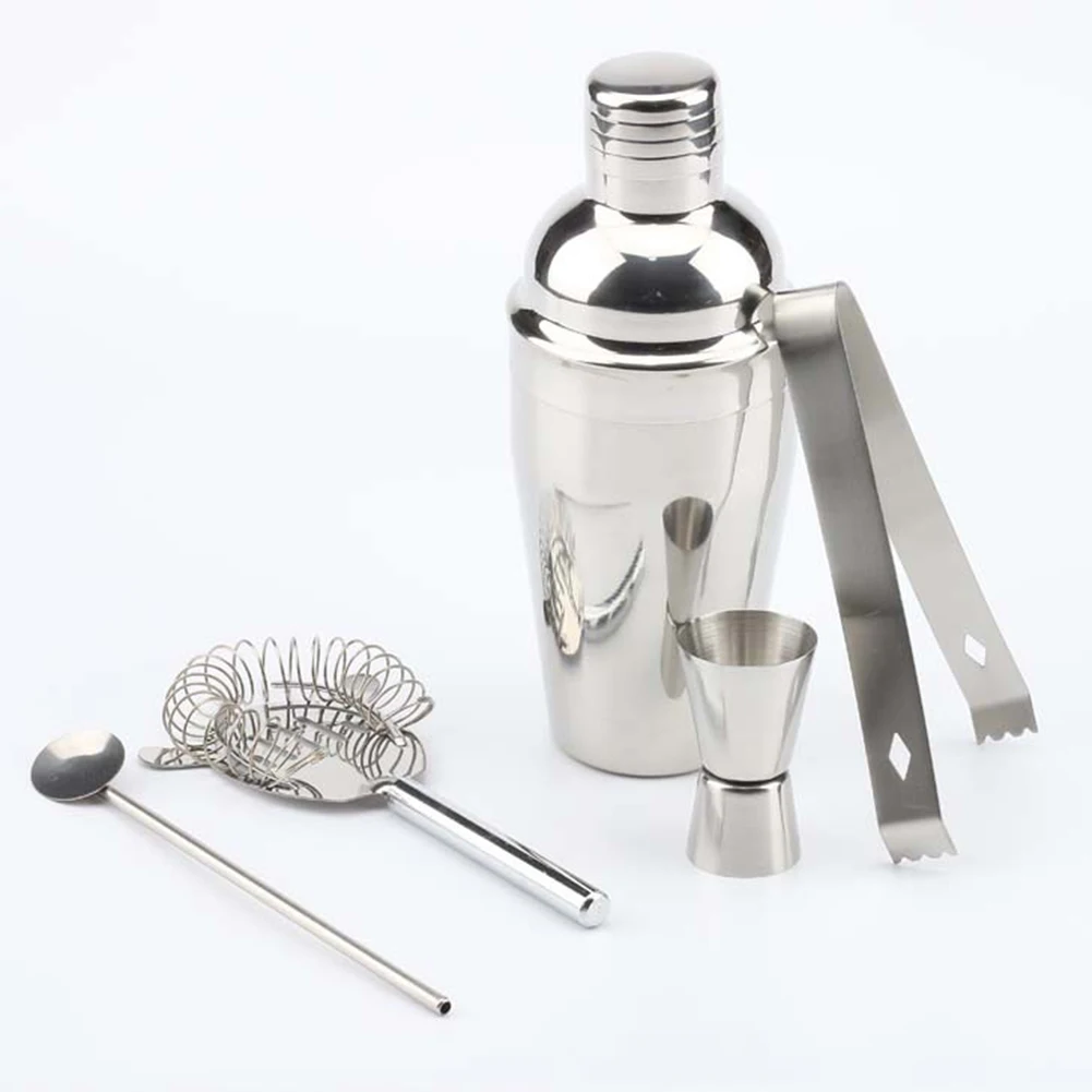 5pcs Cocktail Shaker Mixer Drink Bartender Stirring Spoon Bar Tools Barware Kit High quality Powerful 5pcs Cocktail Shaker Mixer Drink Bartender Stirring Spoon Bar Tools Barware Kit High quality Powerful