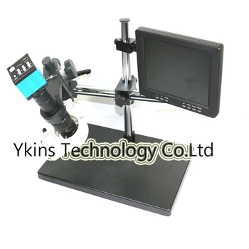 

Remote control 16MP HDMI USB CMOS Microscope Video Camera +56 LED Light+8" IPS LCD Monitor for Industry Lab PCB CPU repair