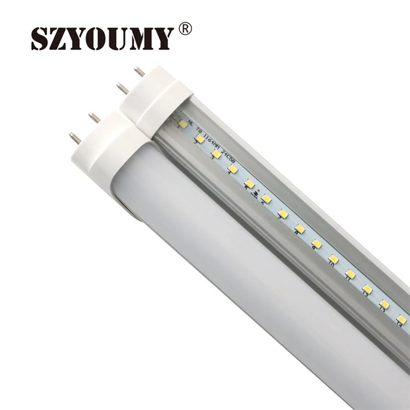 SZYOUMY 50 шт. SMD 2835 Светодиодная трубка T8 G13 85 265 в 22 Вт 1200 мм светящасветильник лампа