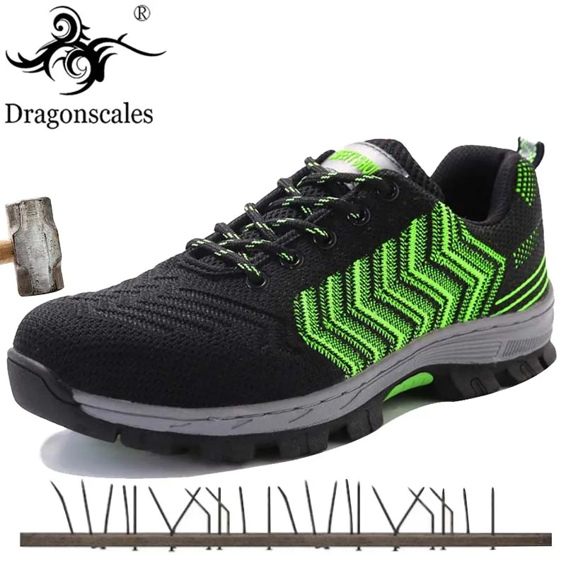 

Steel Toe Safety Shoes For Men Indestructible Anti-smashing Anti-piercing Construction Work Boots Footwear Breathable Sneakers