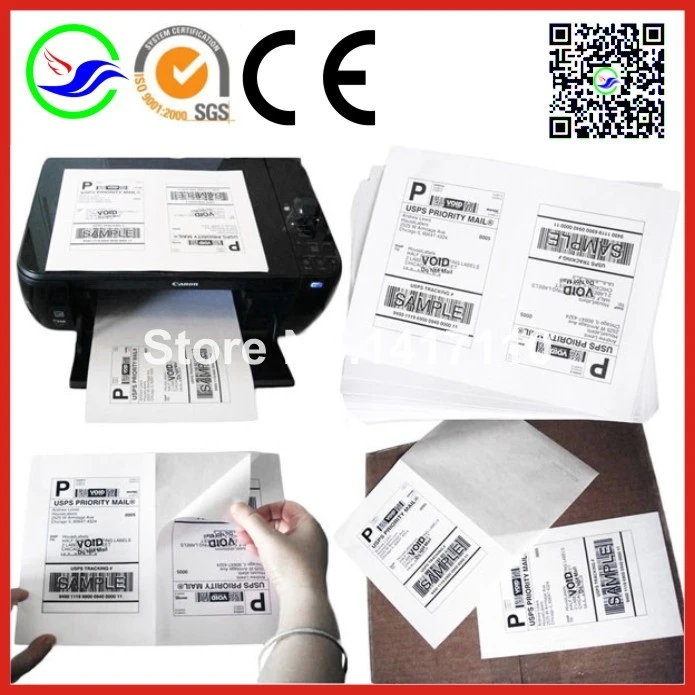 2000 A4 Shipping Labels Compatible with Avery 5126 1000 Sheet Self Adhesive Labels for laser and Inkjet Printers