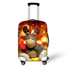 FORUDESIGNS, толстый чехол для дорожного костюма, защитный чехол для багажа, чехол для багажника 18-28 дюймов, чехол с рождественским рисунком