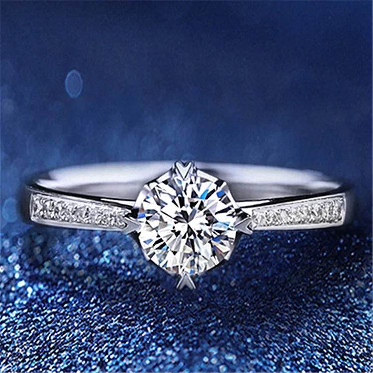 

2019 Exquisite Silver Heart-shaped adjust Wedding Rings zircon Ring For Women Bijoux Anel Femme Engagement Ring Statement Jewel