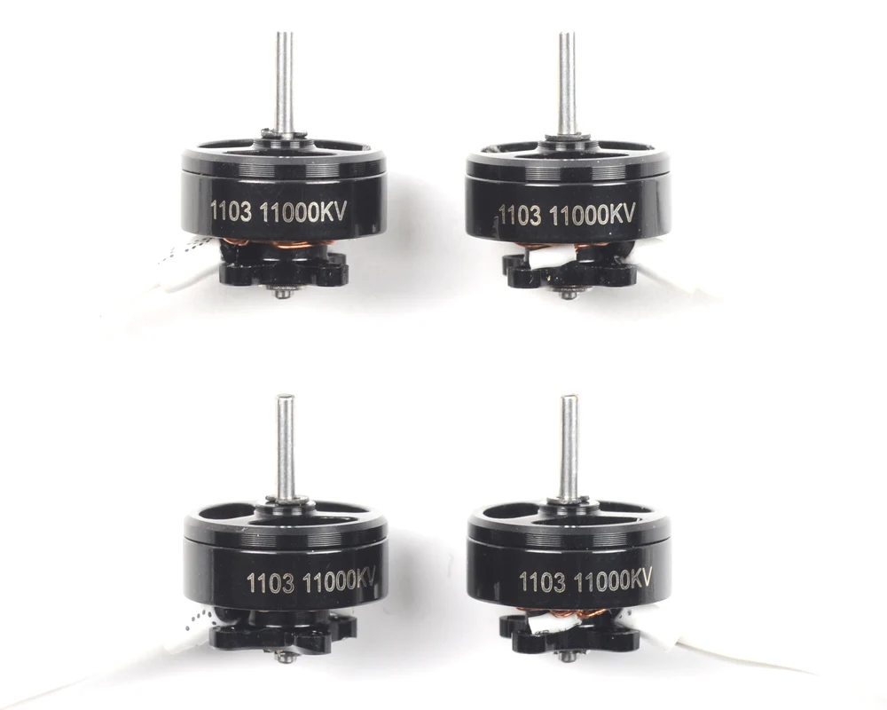 

High Quality 4PCS/lot Skystars Racing Edition 1103 ST1103 11000KV 1-3S Brushless Motor Black For 50 60 75 80 100 Mini Frame