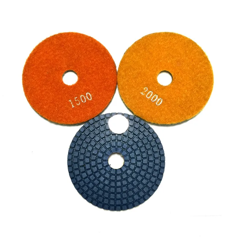 Almofada para Mármore Rijilei Lote 4 Polegada 100mm Molhado Polimento Almofadas Granito Diamante Ferramentas 4ds1 10 Pçs - molhado polimento almofadas granito polimento almofadas diamante