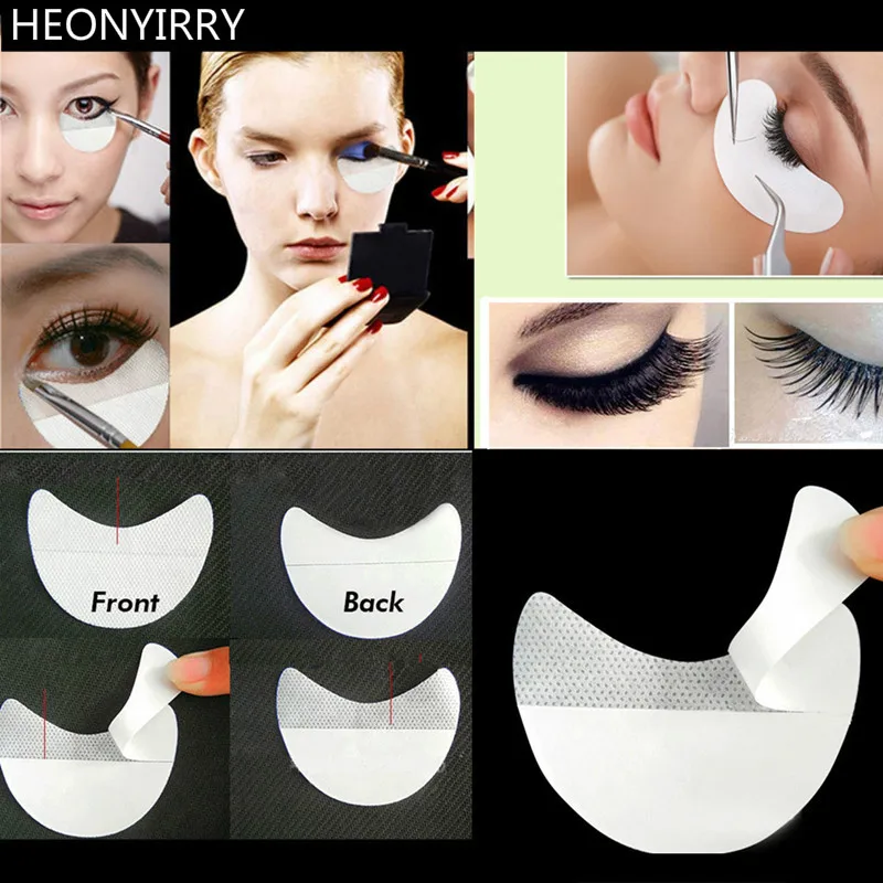 

High Quality 100pcs/lot Paper Patches Eyelash Under Eye Pads Lash Eyelash Extension Eye Tips Sticker Wraps Make Up Beauty Tools