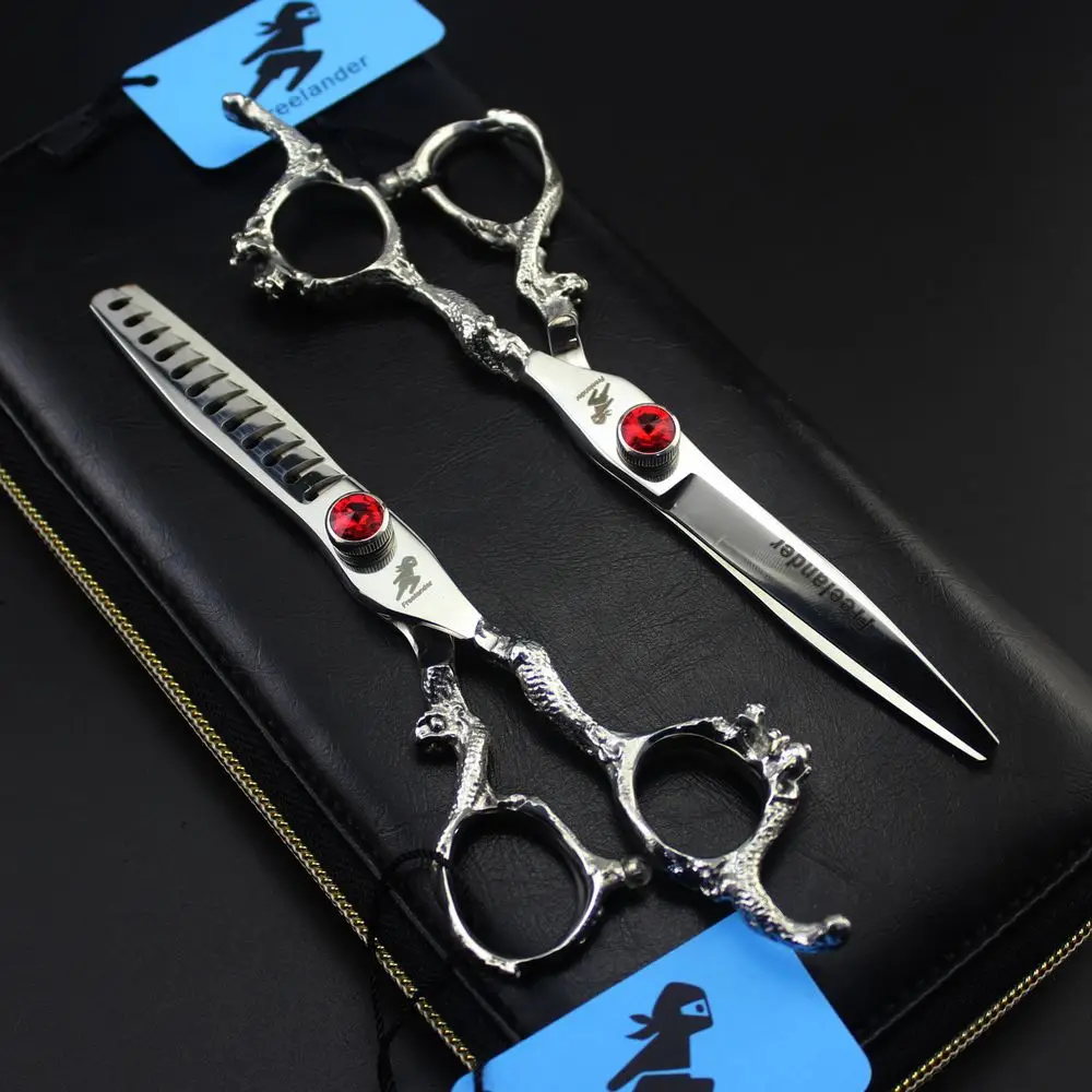 

Freelander Japan Steel 5.5 inch 6 inch Hairdressing Scissors Hair Professional Barber Scissors Set Hair Cutting Shears Scissor
