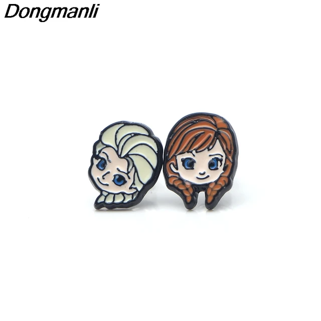 P2579 Dongmanli Cartoon Cute Enamel Pierced Earrings Women P2579 Dongmanli Cartoon Cute Enamel Pierced Earrings Women Children Kids Lovely Gifts