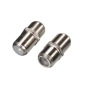 

High Quality 5Pcs/bag Aluminium Alloy Joiner Barrels Connector F Plug Coupler Adapter 4 Sky Plus HD TV Coax Cable