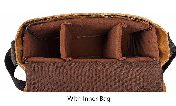 Водонепроницаемый батик холст+ Кожаная сумка для камеры с фото сумка винтажная DSLR чехол Повседневная сумка через плечо сумка для фотографии