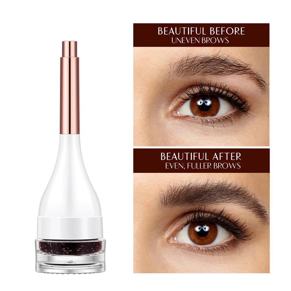 

3D Natural Fiber Eyebrow Extensions Gel High Quality Clear Gel Formula Waterproof Eyebrow Fiber Building Brow Hair Gift