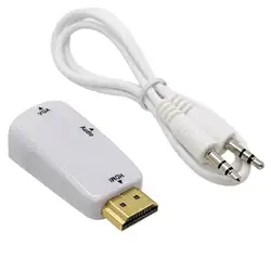 HDMI конвертер VGA HDMI2VGA разъем адаптера + аудио кабель для PC ноутбук Desktop Планшеты к HDTV Дисплей проектор