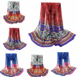 2018 популярные модные женские туфли зимние с длинными Мягкий шарф Обёрточная бумага шаль палантин Шарфы для женщин Для женщин шифон шарф с