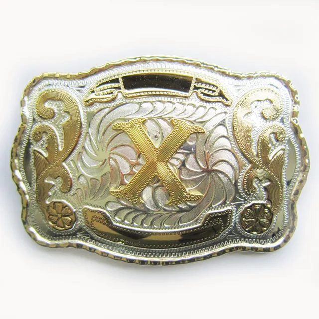 Retail Distribute Initial Letter Western Cowboy Belt Buckle BUCKLE