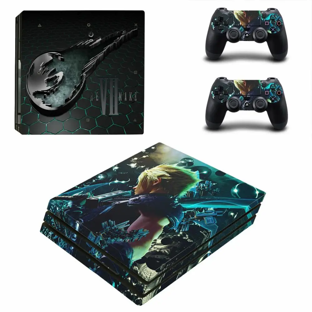 Final Fantasy VII 7 Remake PS4 Pro Skin Sticker Decal for PlayStation 4  Console and 2 Controller PS4 Pro Skin Sticker Vinyl