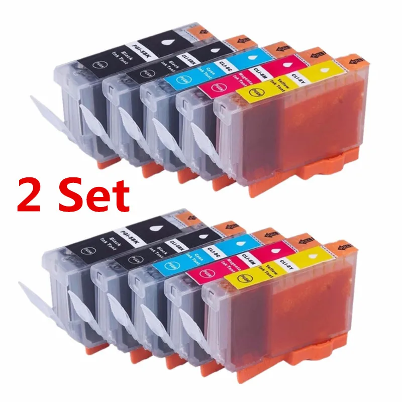 2 Set Замена CLI-8 PGI-5 PGI-5XL PGI-5BK PGI5BK PGI-5 PGI 5 5XL 5BK чернильные картриджи для Canon Pixma MP510 MP530 MP600 MP600R MP800 - Цвет: 2 Set
