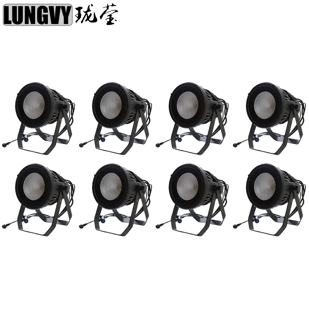 

Free Shipping 8pcs/lot Outdoor 200W COB LED Par Light DMX RGBW 4in1 LED Stage Projector High Bright Dmx Stage Cob Led Light